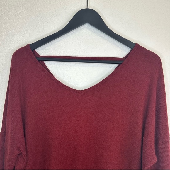 Burgundy Oversized Sweater Size 1X/2X Curve Market - Picture 2 of 8